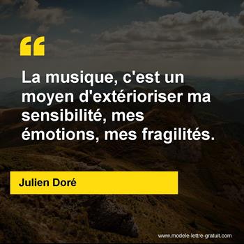 Citation de Julien Doré