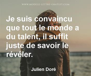 Citation de Julien Doré