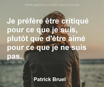 Citation de Patrick Bruel