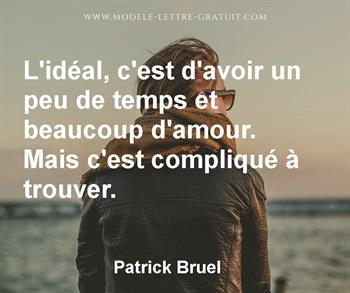 Citation de Patrick Bruel