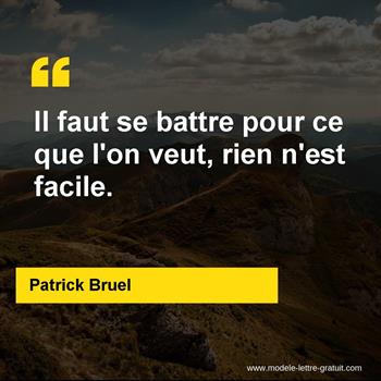 Citation de Patrick Bruel