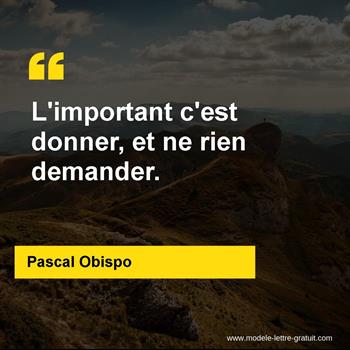 Citation de Pascal Obispo