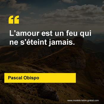 Citation de Pascal Obispo