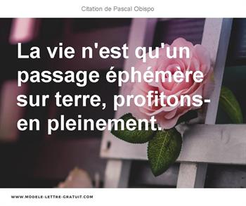 Citations Pascal Obispo