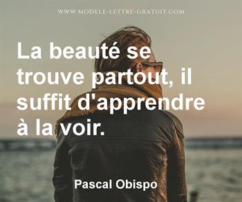 Citation de Pascal Obispo