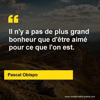 Citation de Pascal Obispo