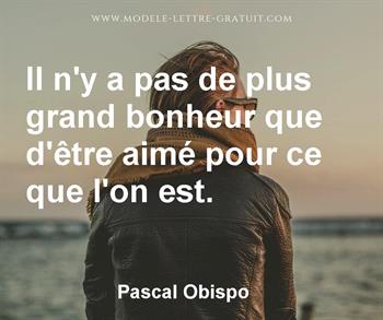 Citation de Pascal Obispo