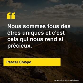 Citation de Pascal Obispo