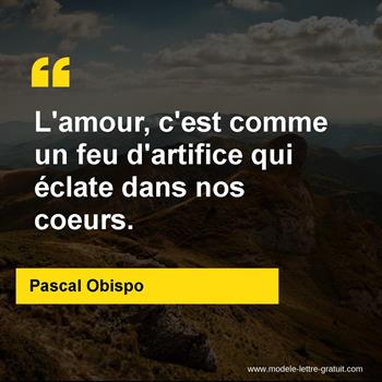 Citation de Pascal Obispo