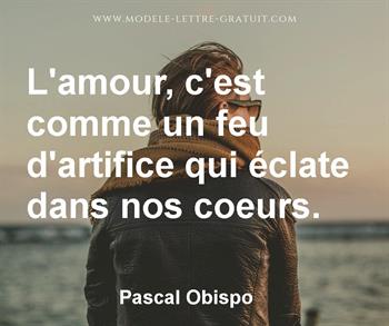 Citation de Pascal Obispo