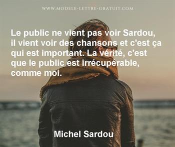 Citation de Michel Sardou