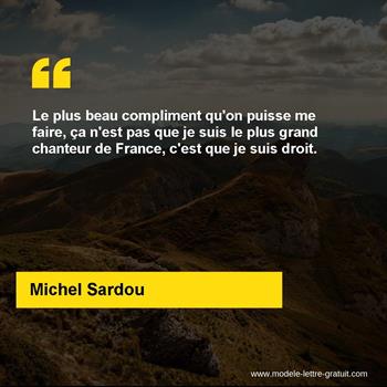 Citation de Michel Sardou