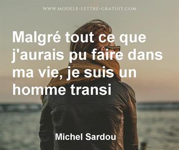 Citation de Michel Sardou