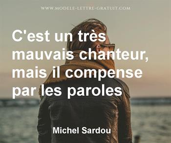 Citation de Michel Sardou