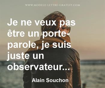 Citation de Alain Souchon