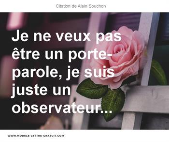 Citations Alain Souchon