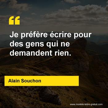 Citation de Alain Souchon