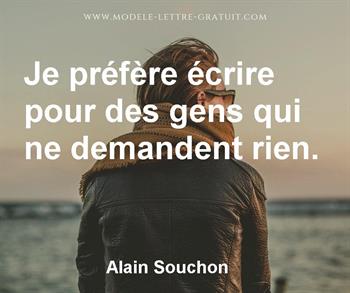 Citation de Alain Souchon