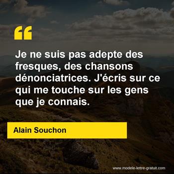 Citation de Alain Souchon