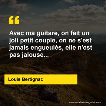 Citation de Louis Bertignac