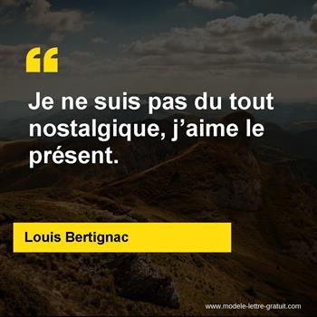 Citation de Louis Bertignac