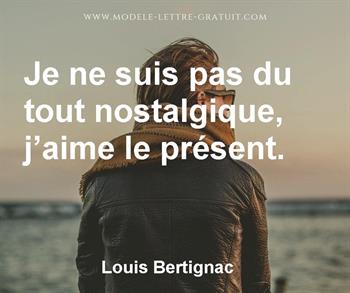 Citation de Louis Bertignac