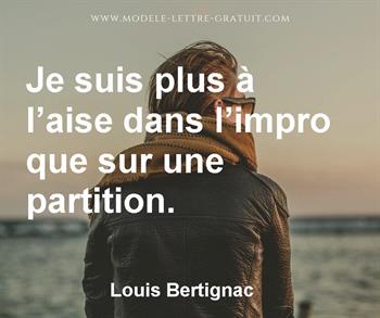 Citation de Louis Bertignac