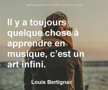 Citation de Louis Bertignac