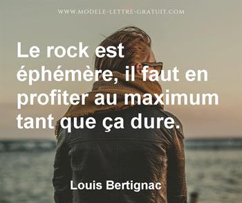 Citation de Louis Bertignac