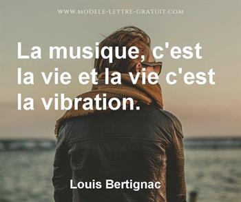 Citation de Louis Bertignac