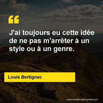 Citation de Louis Bertignac