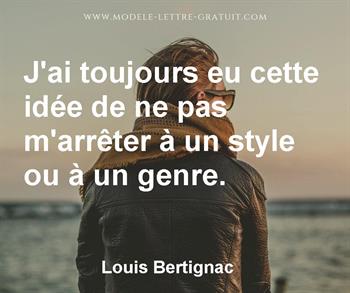 Citation de Louis Bertignac