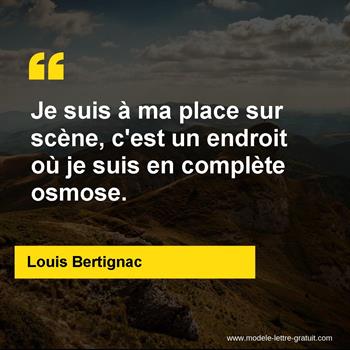 Citation de Louis Bertignac