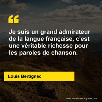 Citation de Louis Bertignac