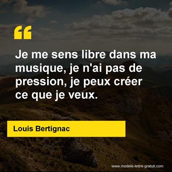 Citation de Louis Bertignac