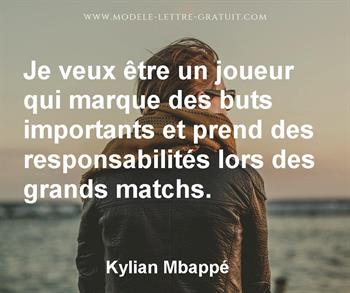 Citation de Kylian Mbappé