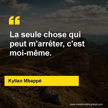 Citation de Kylian Mbappé