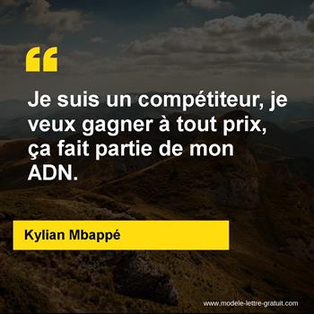 Citation de Kylian Mbappé