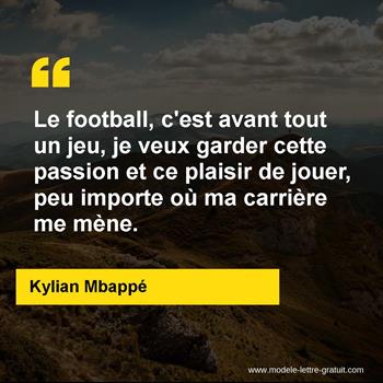 Citation de Kylian Mbappé