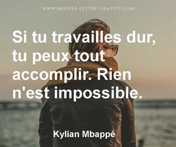 Citation de Kylian Mbappé