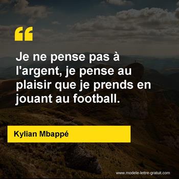 Citation de Kylian Mbappé