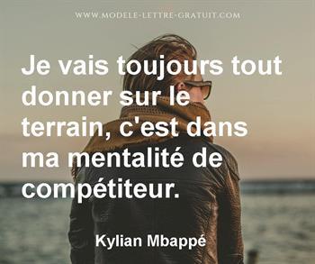 Citation de Kylian Mbappé