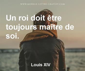 Citation de Louis XIV