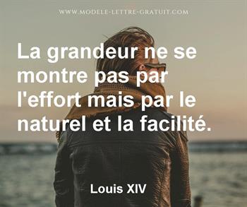 Citation de Louis XIV