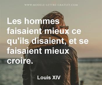 Citation de Louis XIV