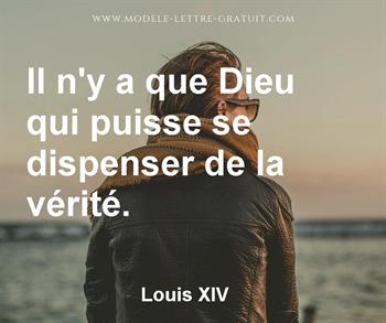 Citation de Louis XIV