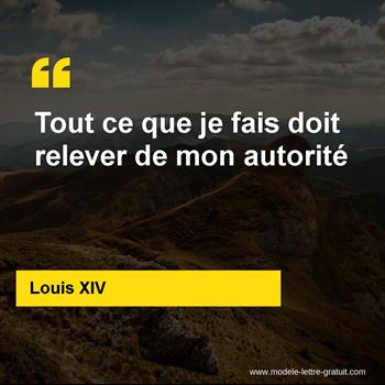 Citations Louis XIV