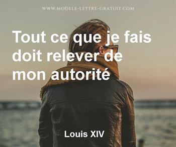 Citation de Louis XIV