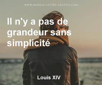 Citation de Louis XIV