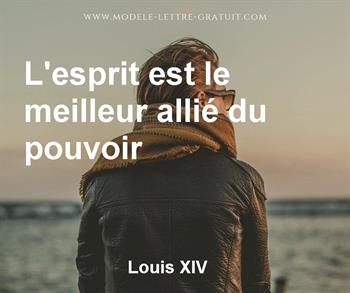 Citation de Louis XIV